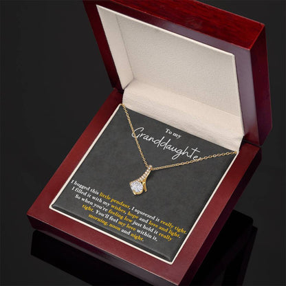 To My Granddaughter Alluring Beauty Necklace Gift