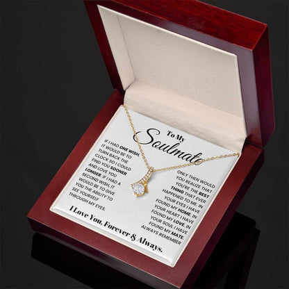 To my Soulmate Alluring Beauty Necklace From Husband