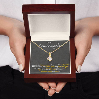 To My Granddaughter Alluring Beauty Necklace Gift