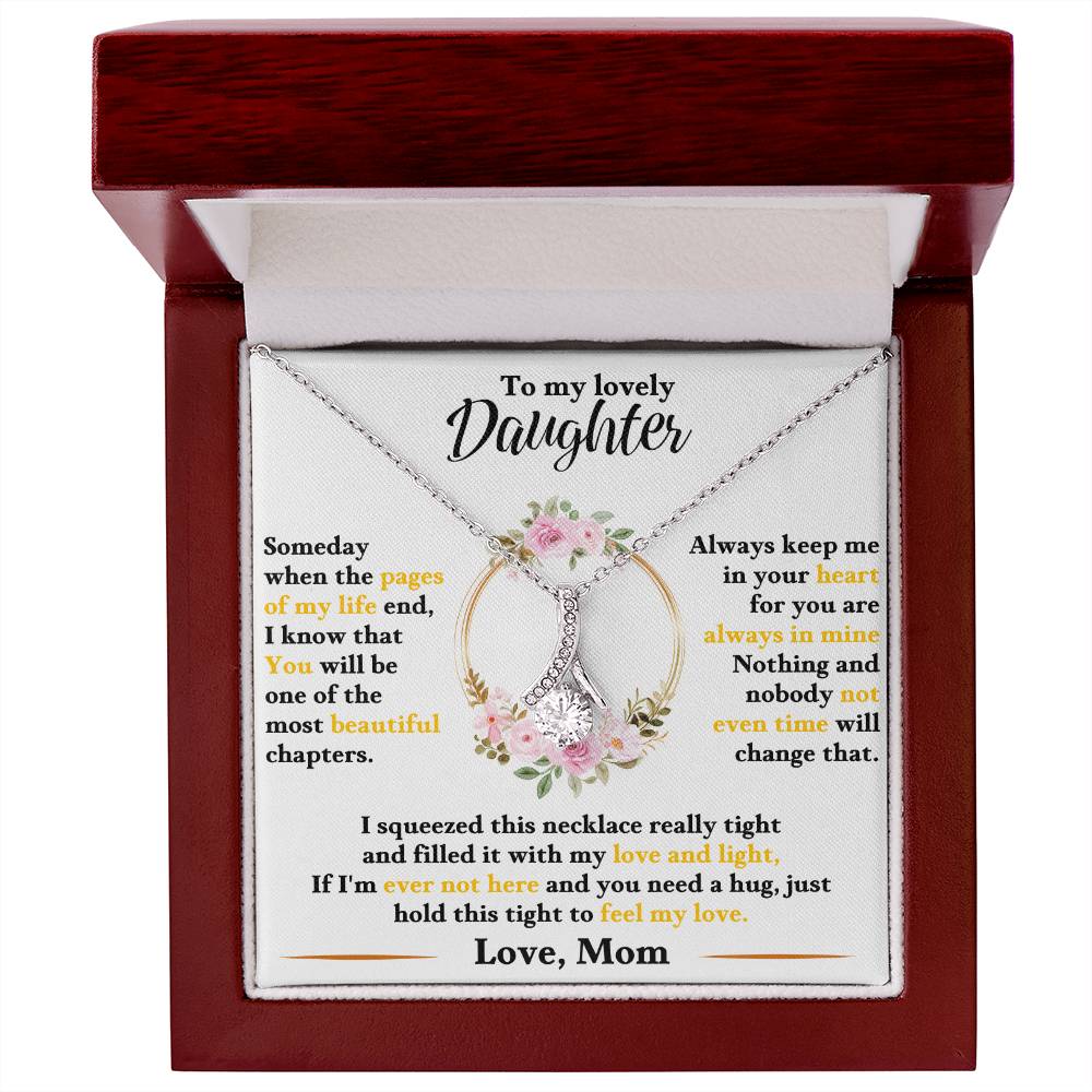 To My Daughter Alluring Beauty Necklace From Mom