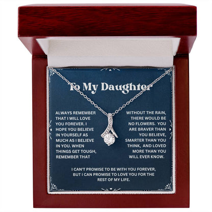 To My Daughter Necklace From Mom