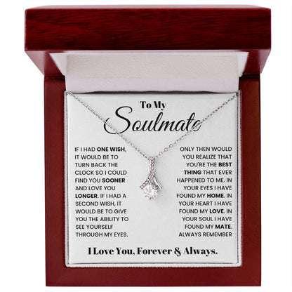 To my Soulmate Alluring Beauty Necklace From Husband