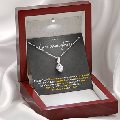 To My Granddaughter Alluring Beauty Necklace Gift