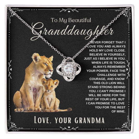 To my Beautiful Granddaughter Necklace From Grandma