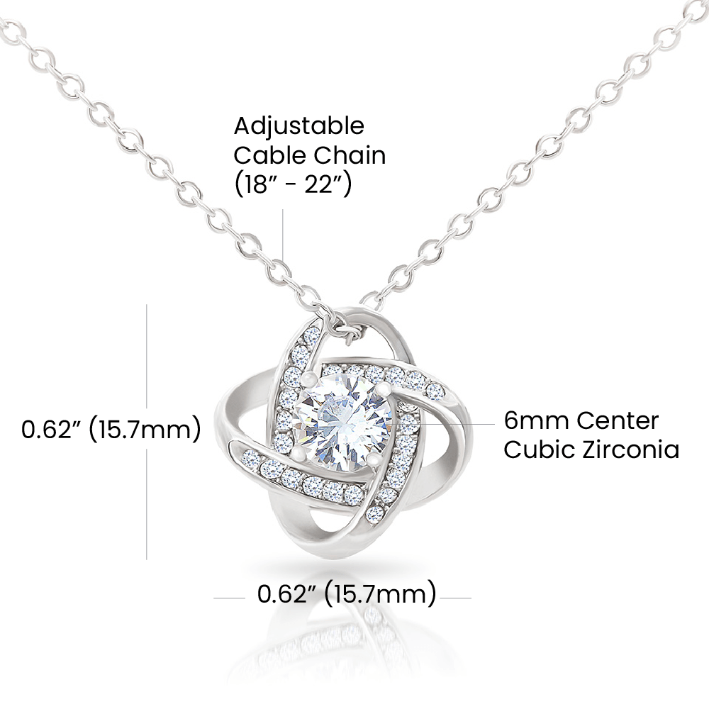 To My Soulmate Love Knot Necklace From Husband
