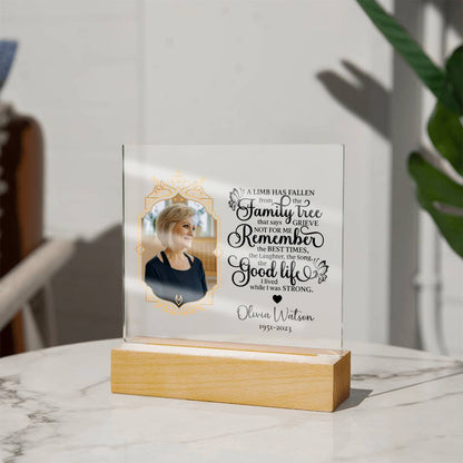 Personalized Mom Memorial Acrylic Plaque