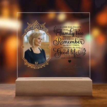 Personalized Mom Memorial Acrylic Plaque