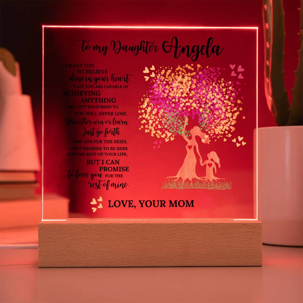 Personalized To My Daughter Plaque From Mom