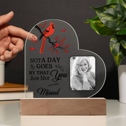 Memorial Acrylic Heart Plaque for Mom