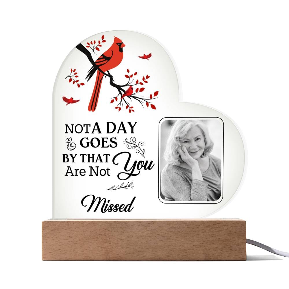 Memorial Acrylic Heart Plaque for Mom