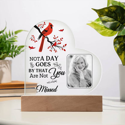 Memorial Acrylic Heart Plaque for Mom