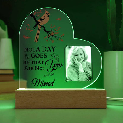 Memorial Acrylic Heart Plaque for Mom