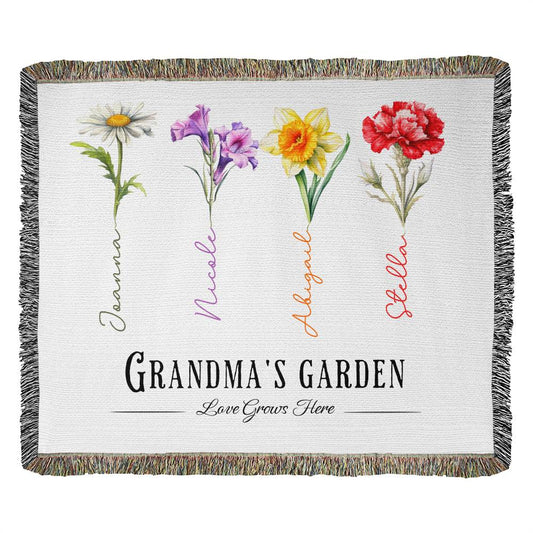 Personalized Grandma's Garden Birth flower