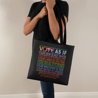 Vote As If Tote Bag