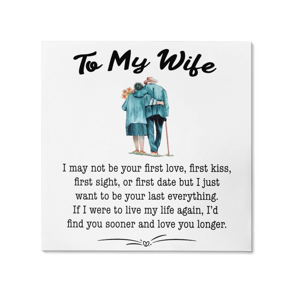 To My Wife Canvas Wall Art