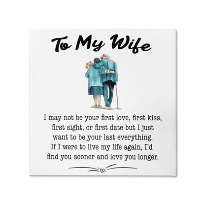 To My Wife Canvas Wall Art