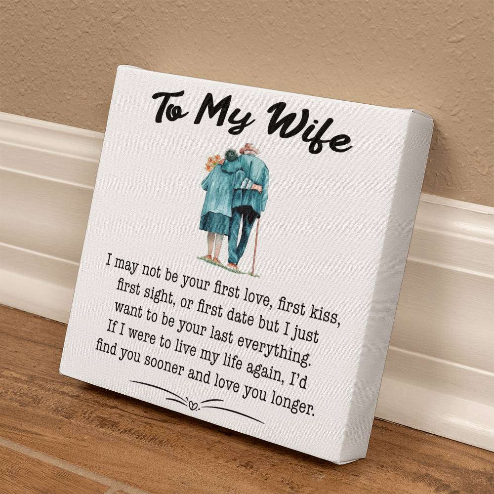 To My Wife Canvas Wall Art