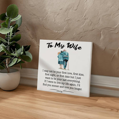 To My Wife Canvas Wall Art