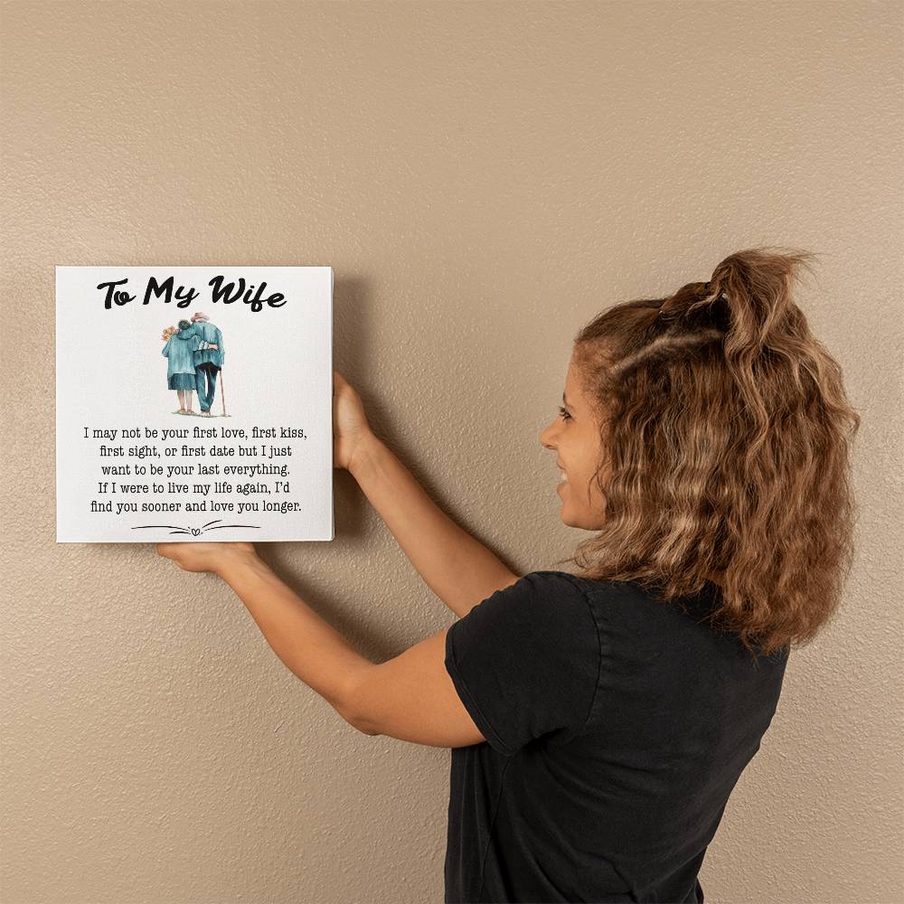 To My Wife Canvas Wall Art