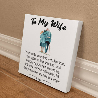 To My Wife Canvas Wall Art