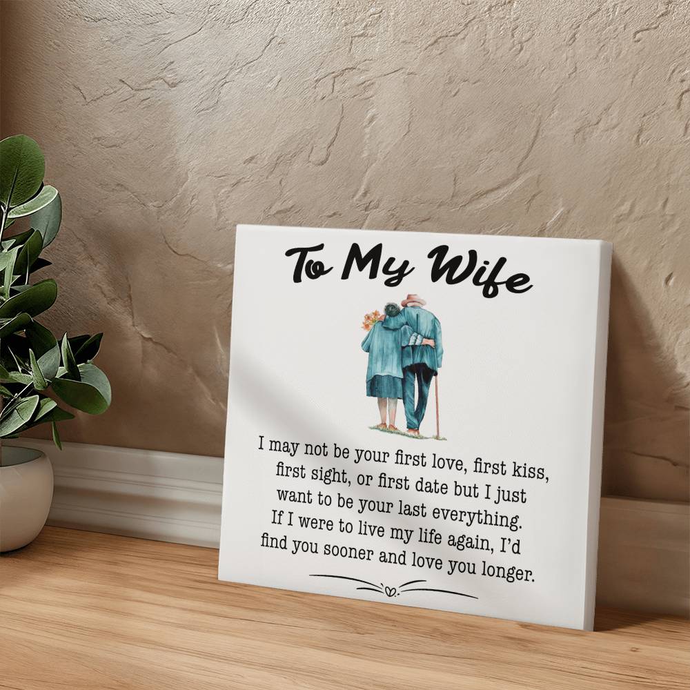 To My Wife Canvas Wall Art