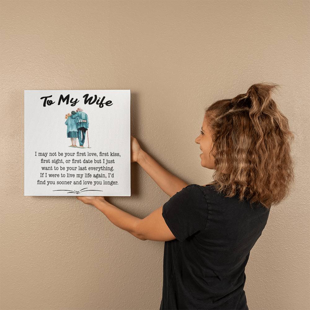 To My Wife Canvas Wall Art