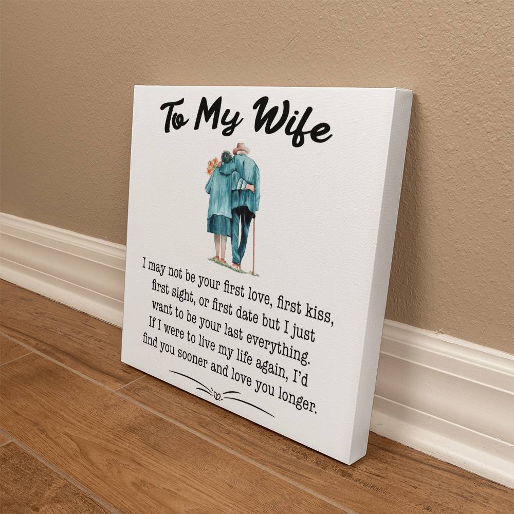 To My Wife Canvas Wall Art