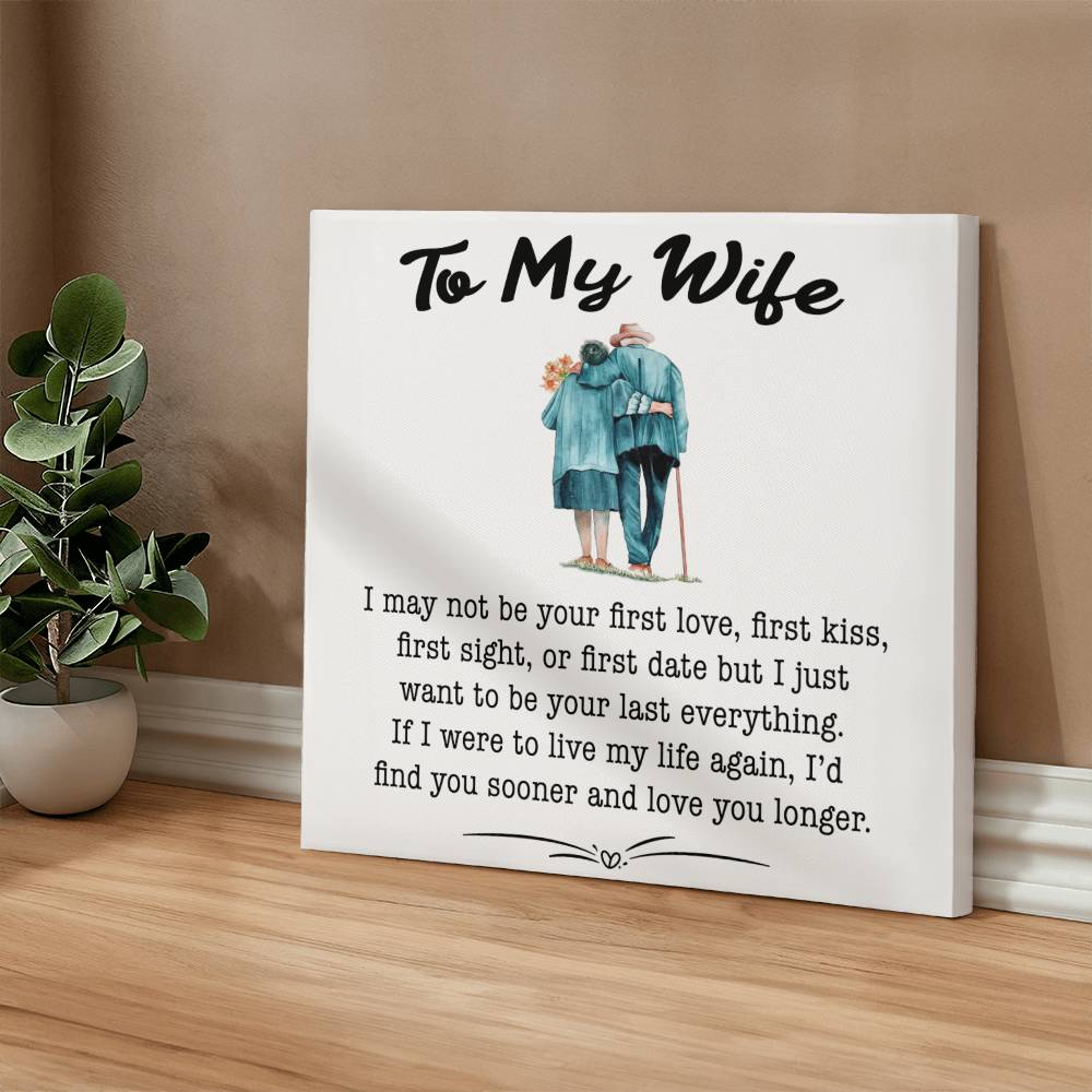 To My Wife Canvas Wall Art