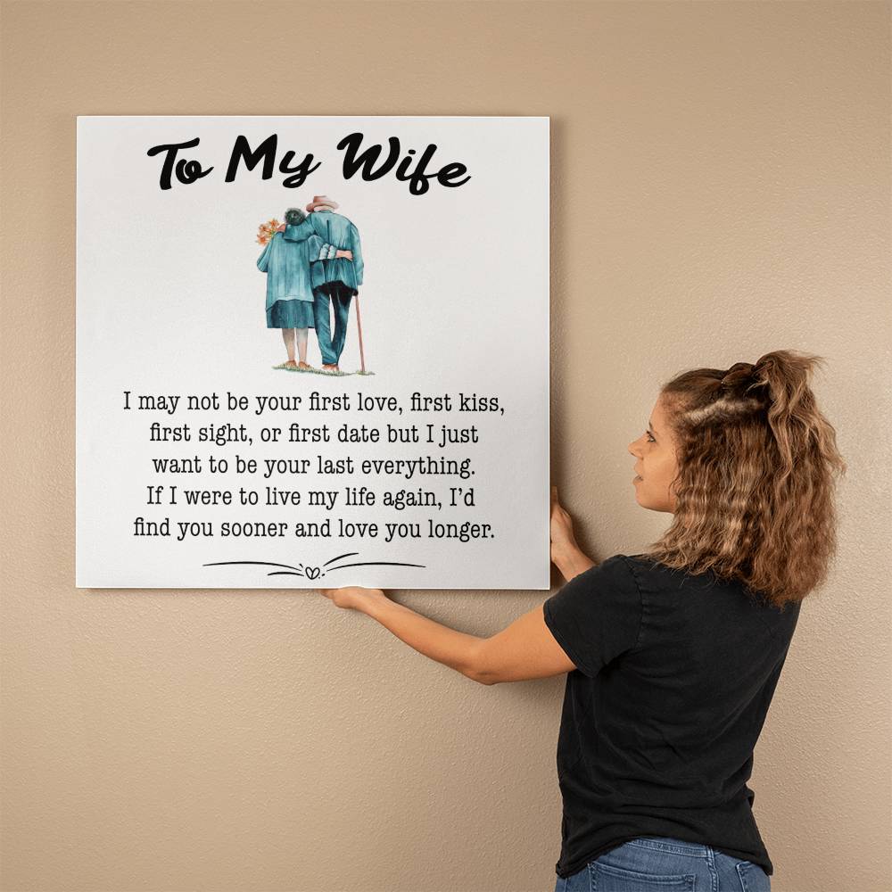 To My Wife Canvas Wall Art