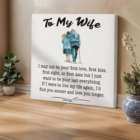 To My Wife Canvas Wall Art