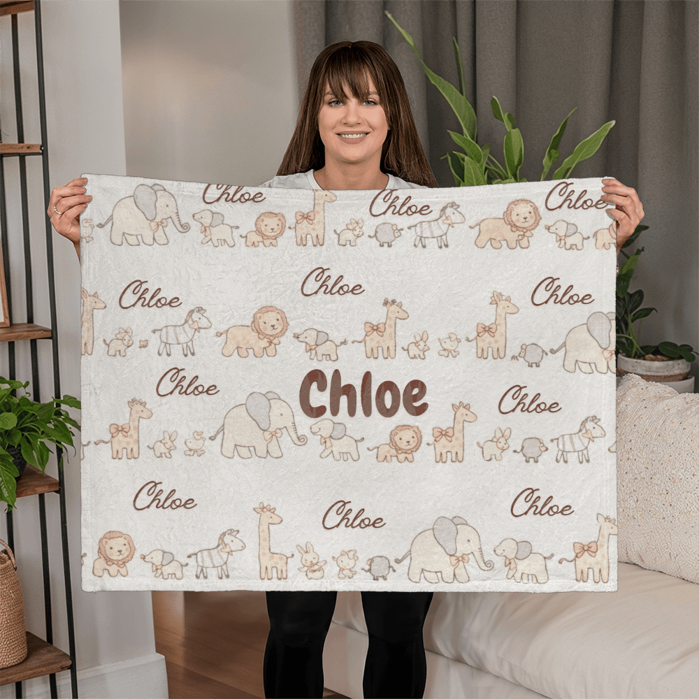 Personalized Baby Mink Blankets