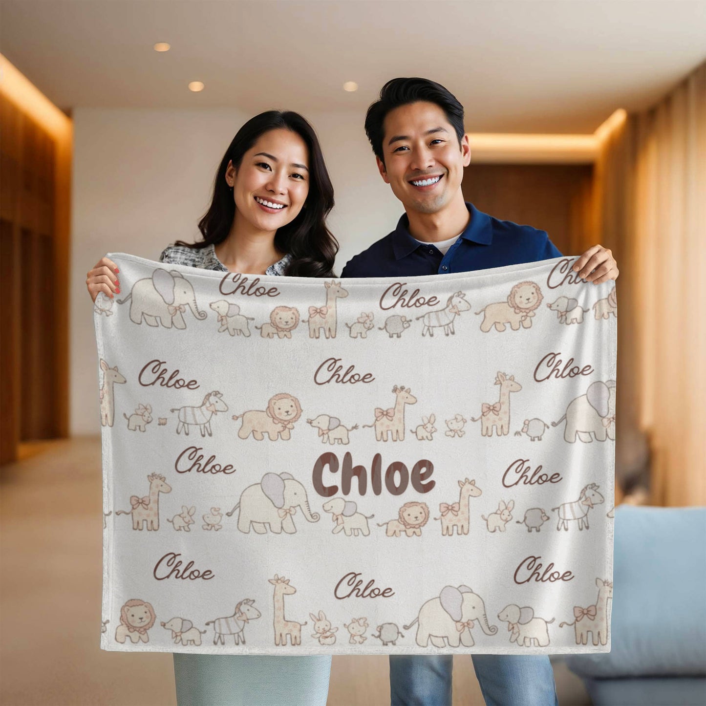 Personalized Baby Mink Blankets