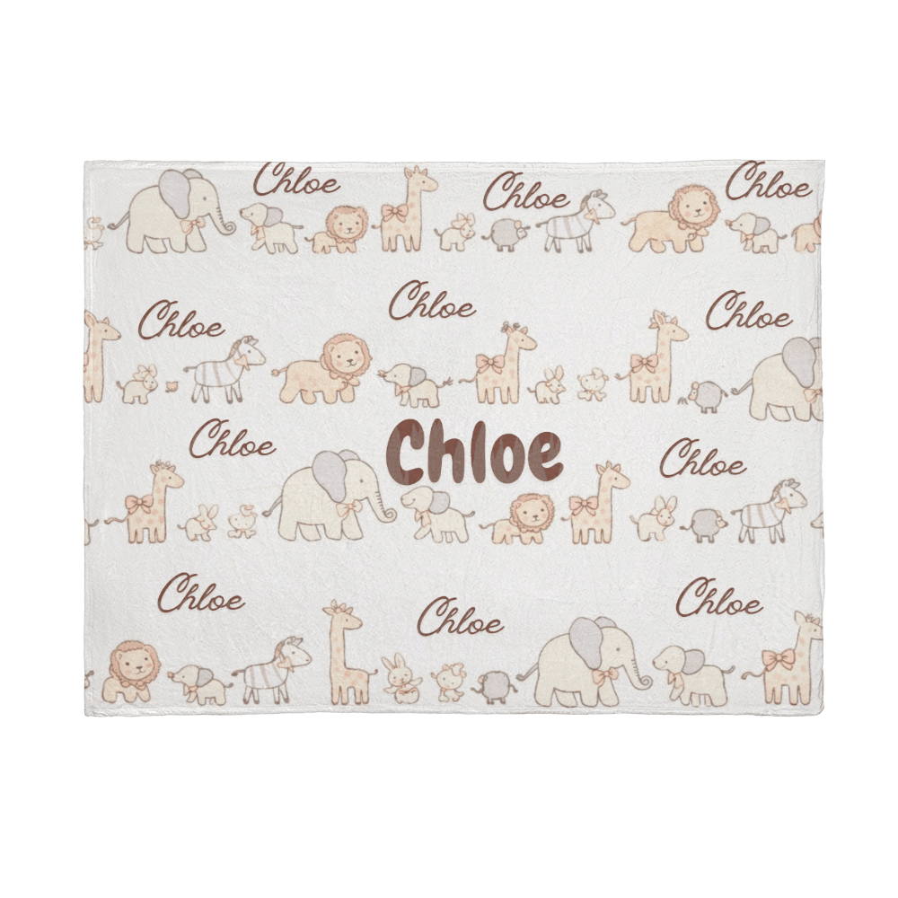 Personalized Baby Mink Blankets