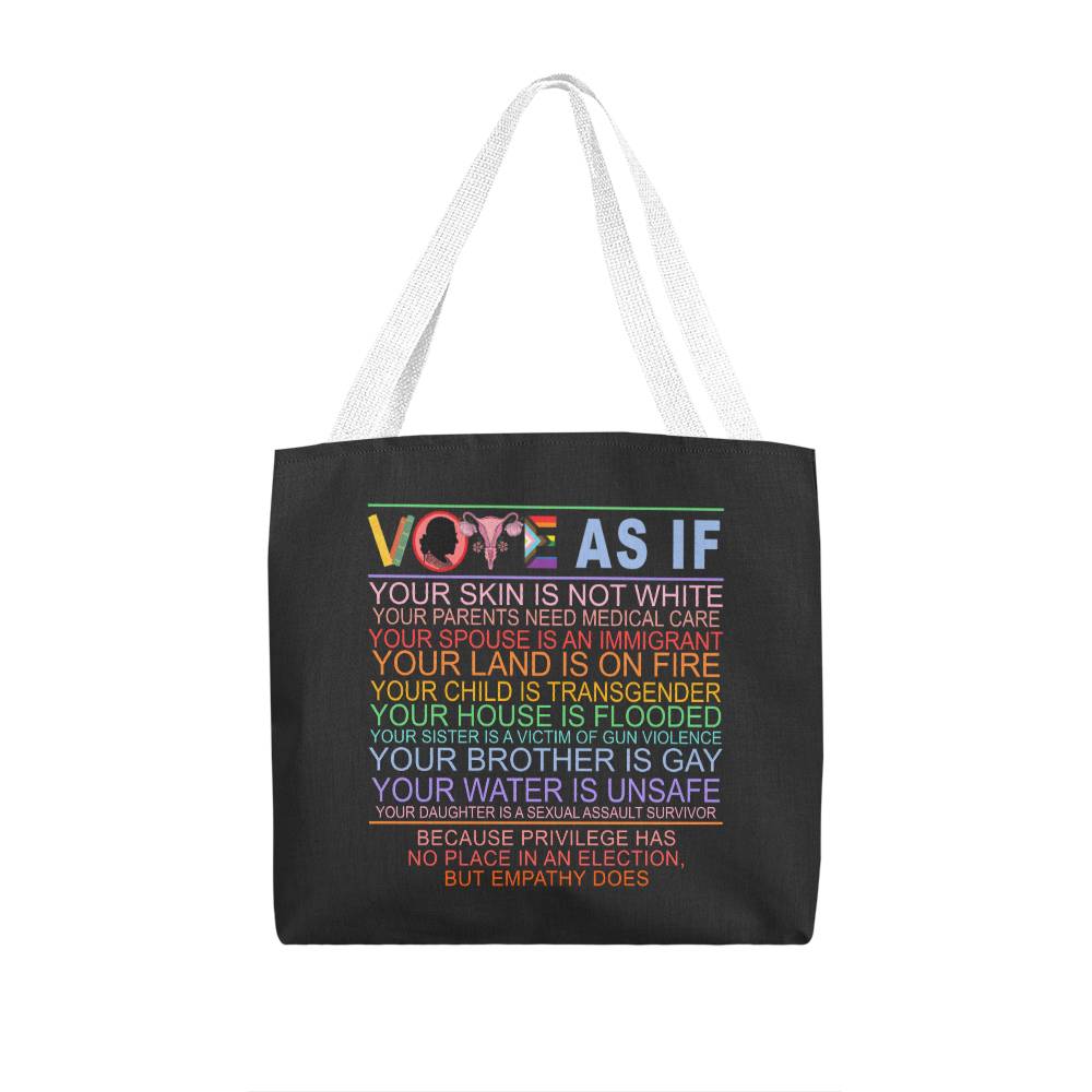 Vote As If Tote Bag