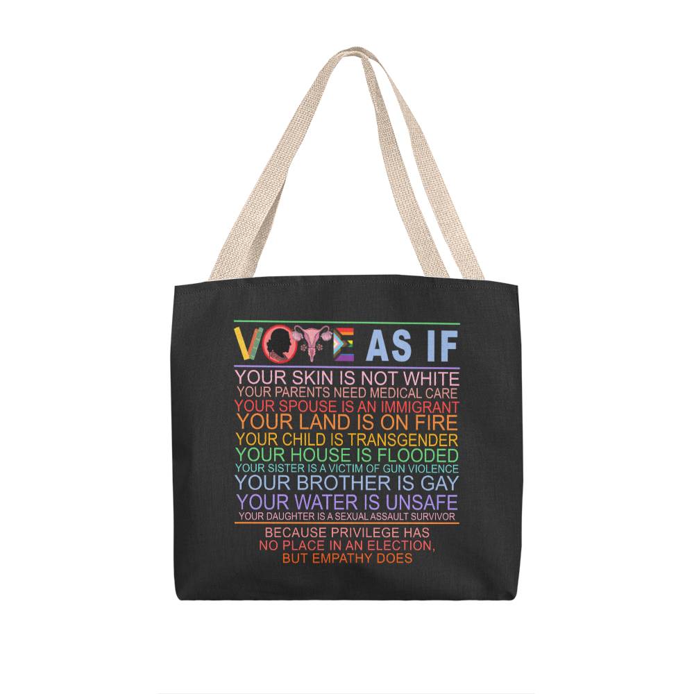 Vote As If Tote Bag