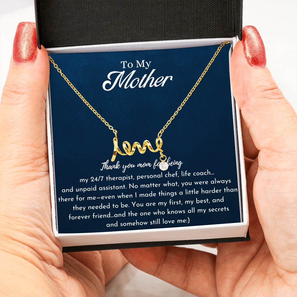 Funny Love Necklace for Mom