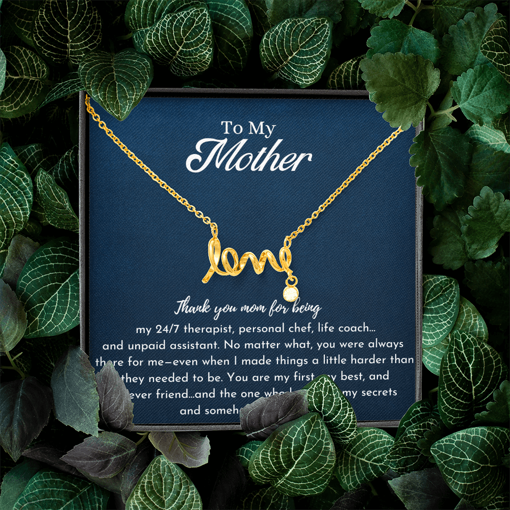 Funny Love Necklace for Mom