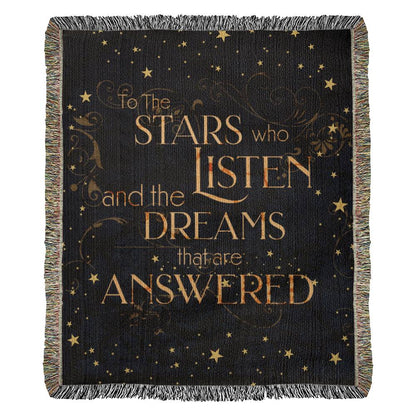To The Stars Who Listen Wolven Blanket Gift