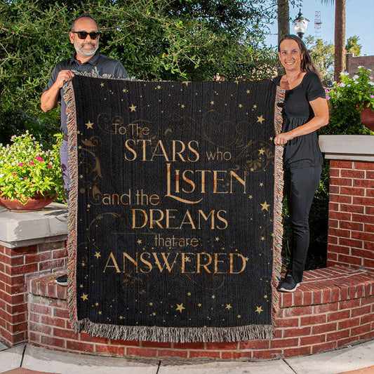 To The Stars Who Listen Wolven Blanket Gift