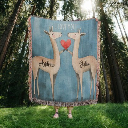 Personalized Woven Blanket Gift