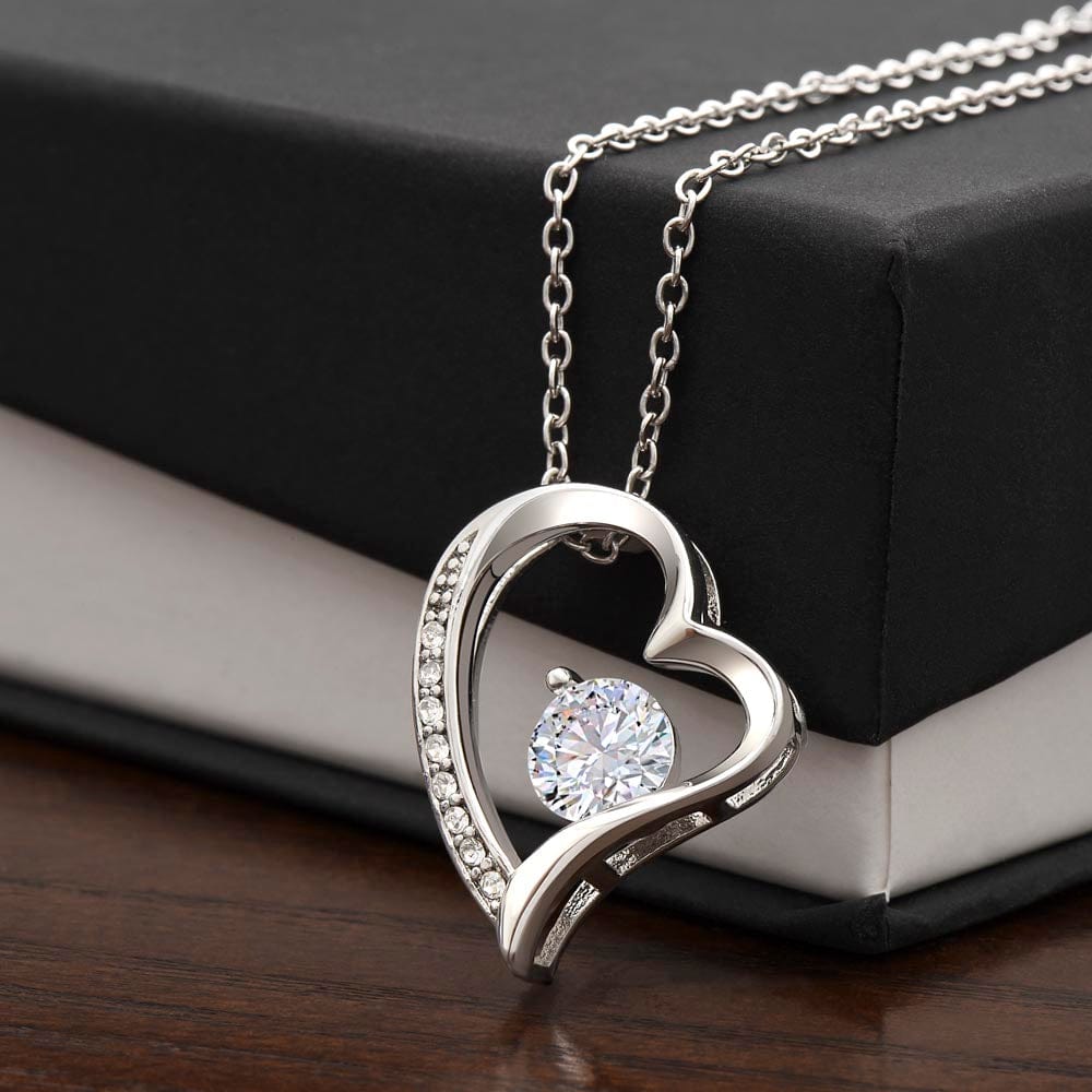 To My Wife Heart Necklace Gift