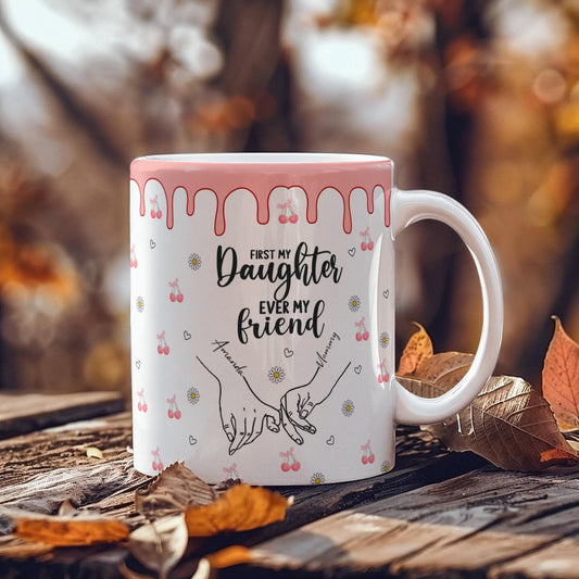 Personalized Cherry Mug For Daughter From Mom