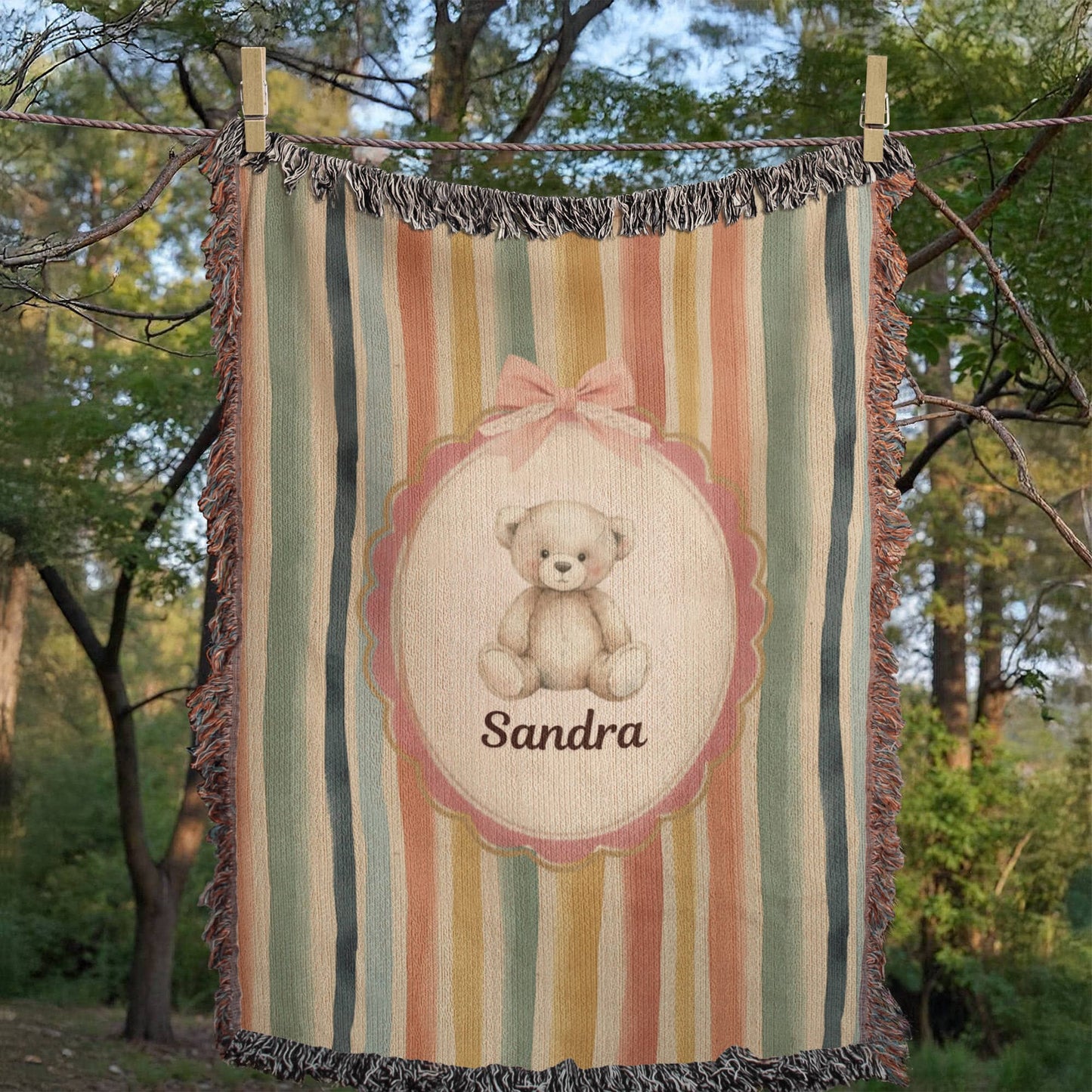Baby Personalized Woven Blanket
