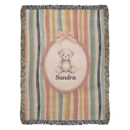 Baby Personalized Woven Blanket