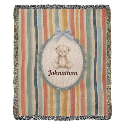 Baby Personalized Woven Blanket