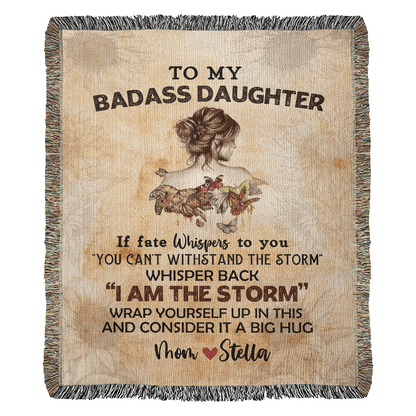 Personalized Woven Blanket for Daughter
