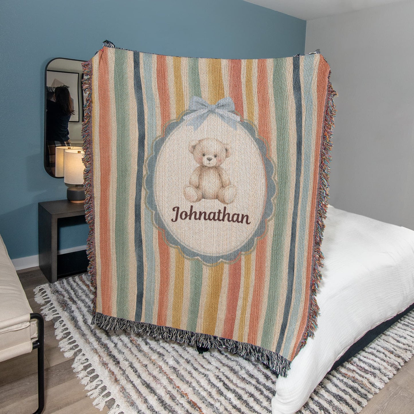 Baby Personalized Woven Blanket