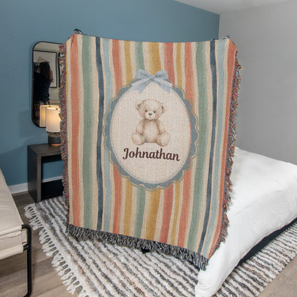 Baby Personalized Woven Blanket
