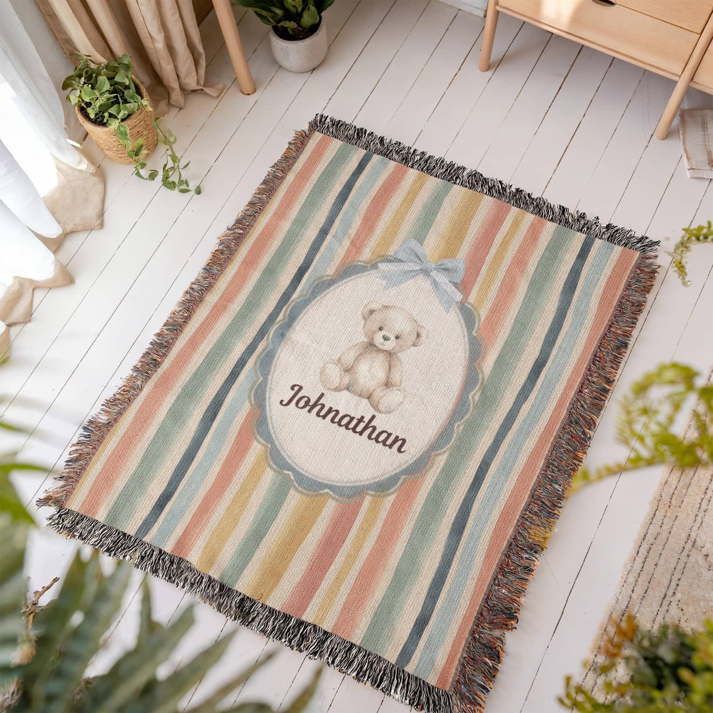 Baby Personalized Woven Blanket