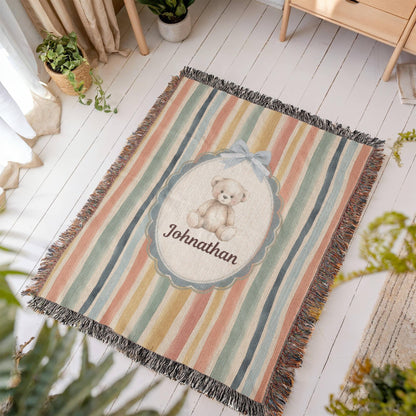Baby Personalized Woven Blanket